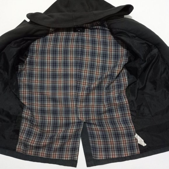 Calvin Klein Jeans Denim Jacket Hooded Button Full Zip Men's Size XL Gray - Picture 5 of 11